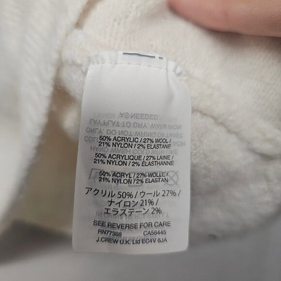 Madewell Cream Ivory Flare Tier-Sleeve Pullover Sweater in Coziest Yarn - Picture 4 of 7